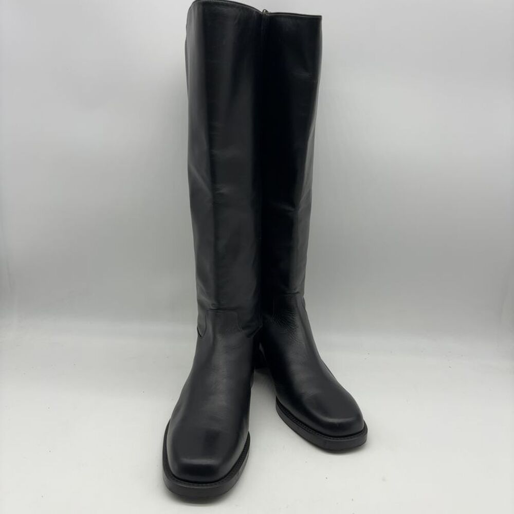 Stuart Weitzman Leather Knee Boots Black Sleek Classic